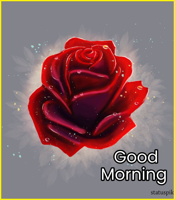 good morning with rose