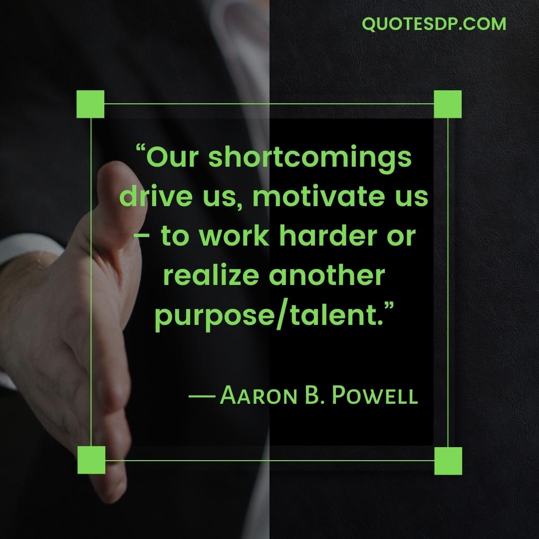 achieving goals quotes Aaron B. Powell