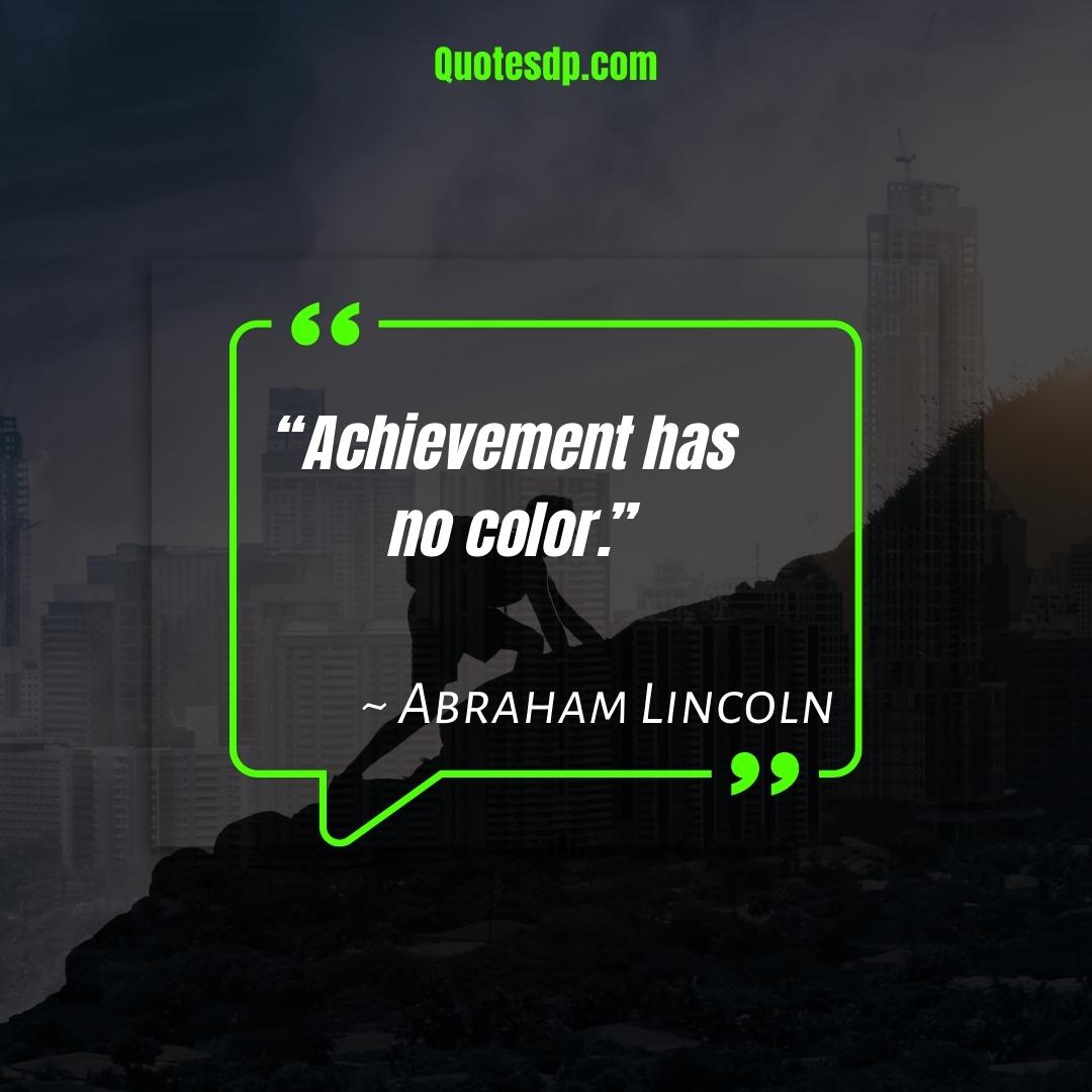 Achievement Quotes Abraham Lincoln