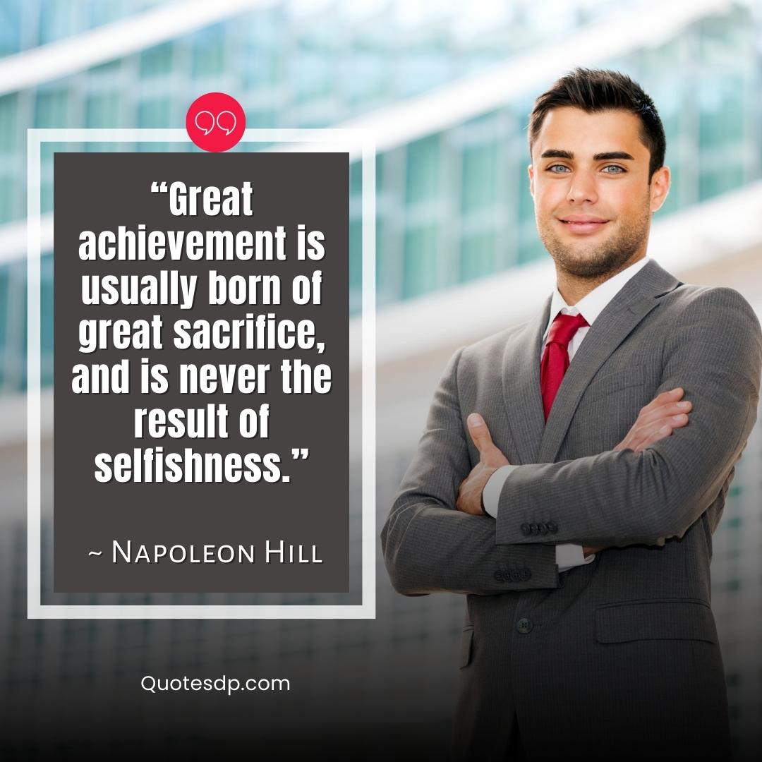 Napoleon Hill Achievement Quotes