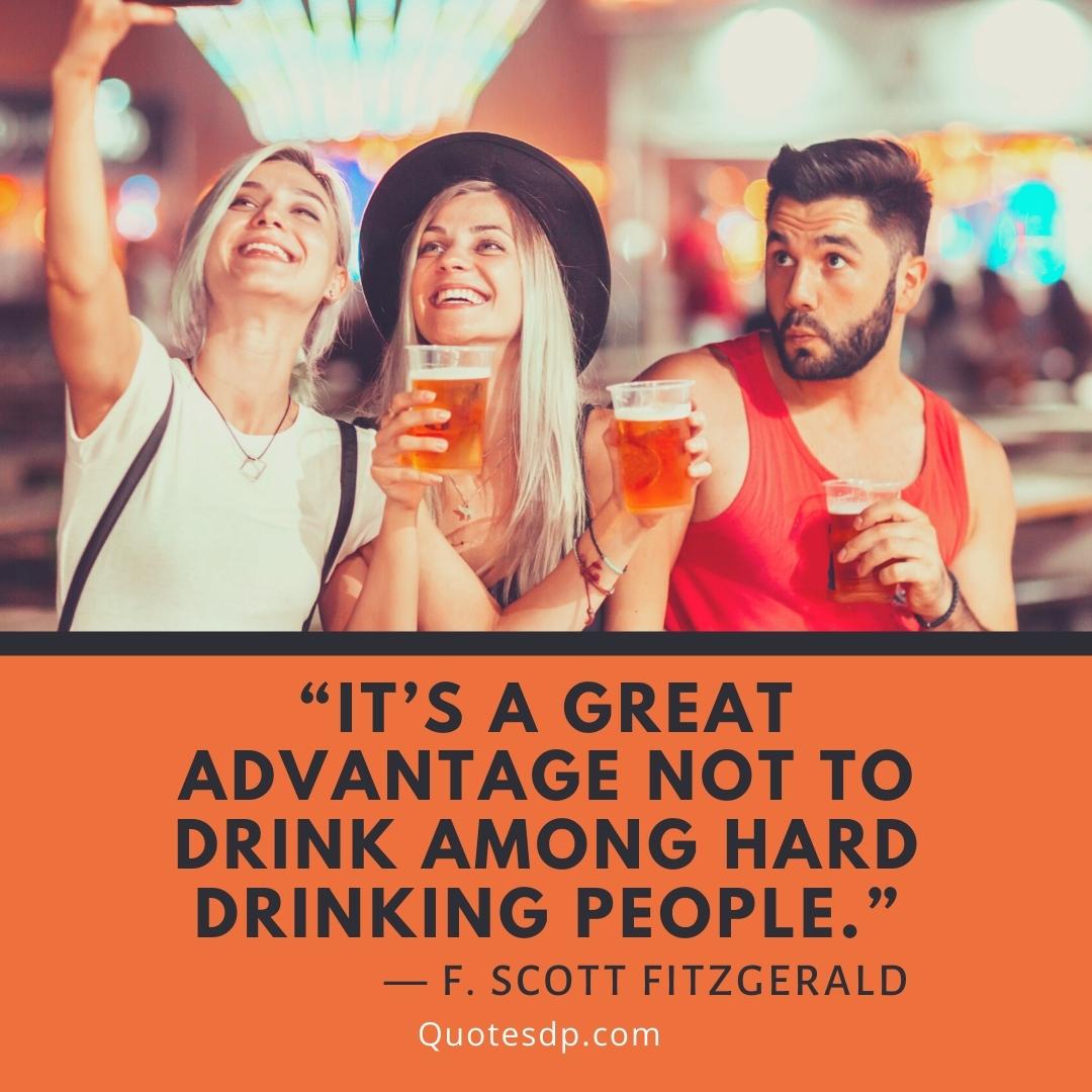 F. Scott Fitzgerald quotes about alcohol