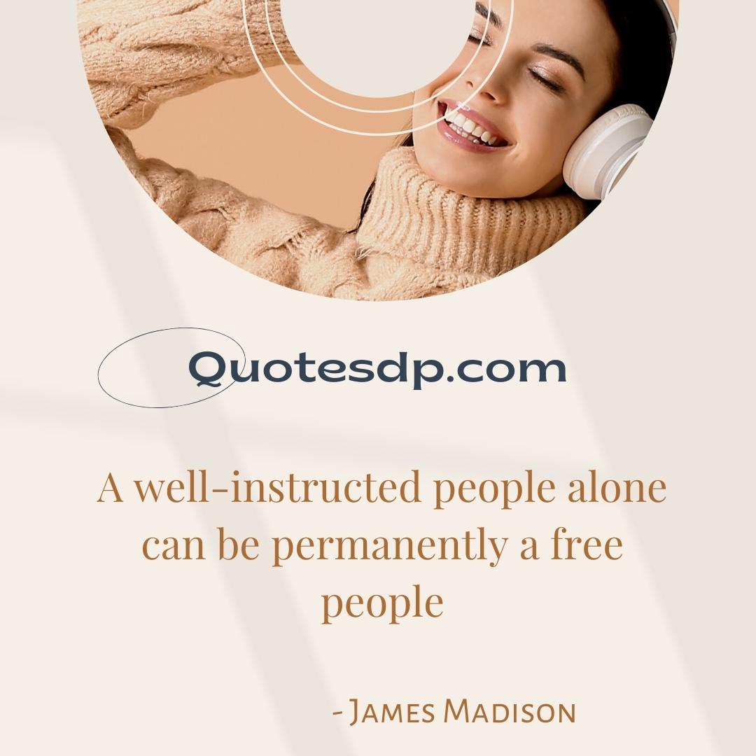 best alone quotes James Madison