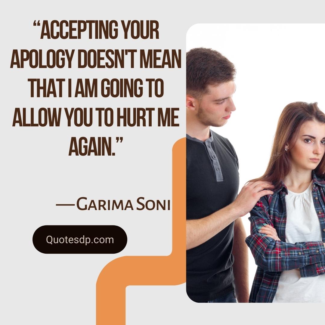 Garima Soni apology quotes