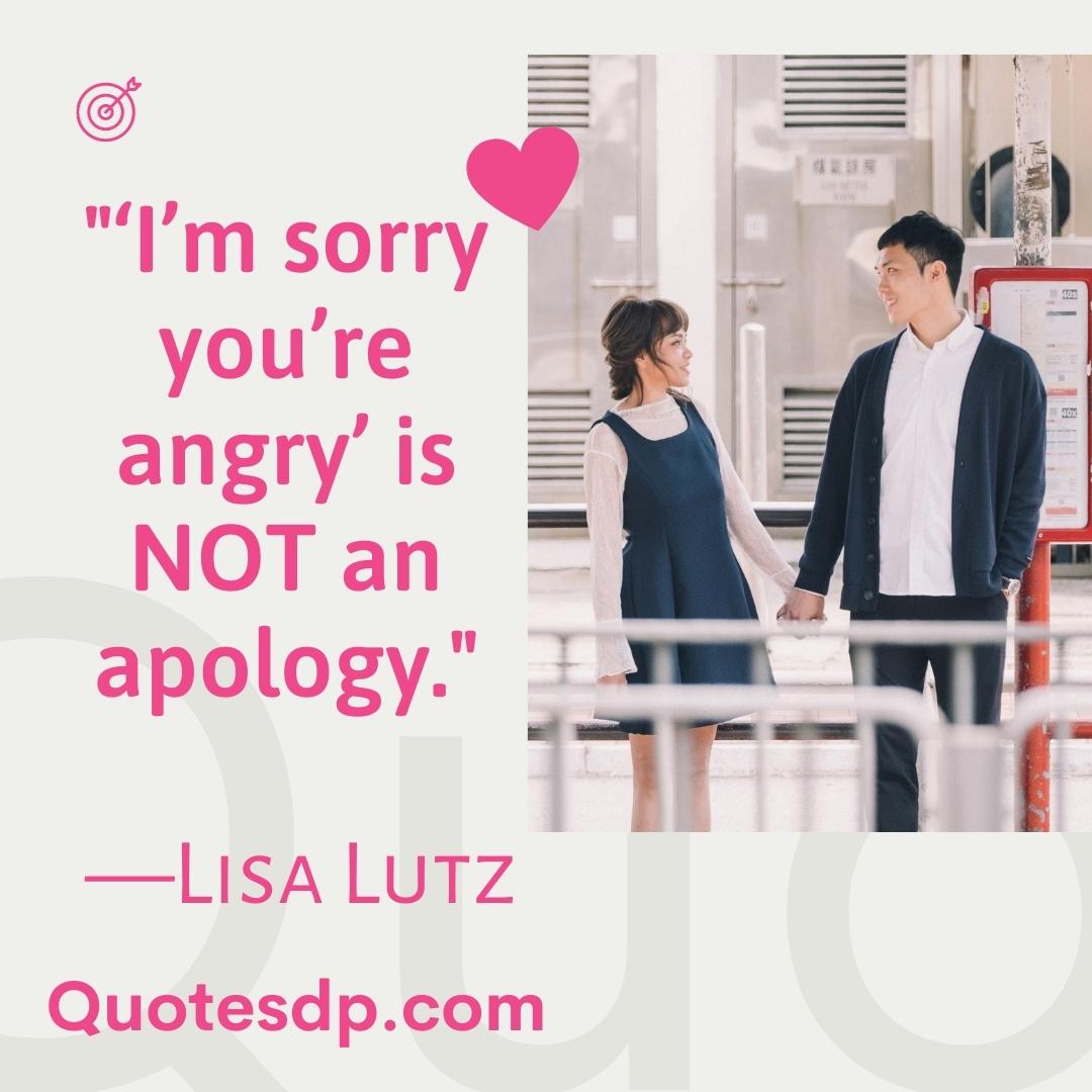 apologize quotes Lisa Lutz