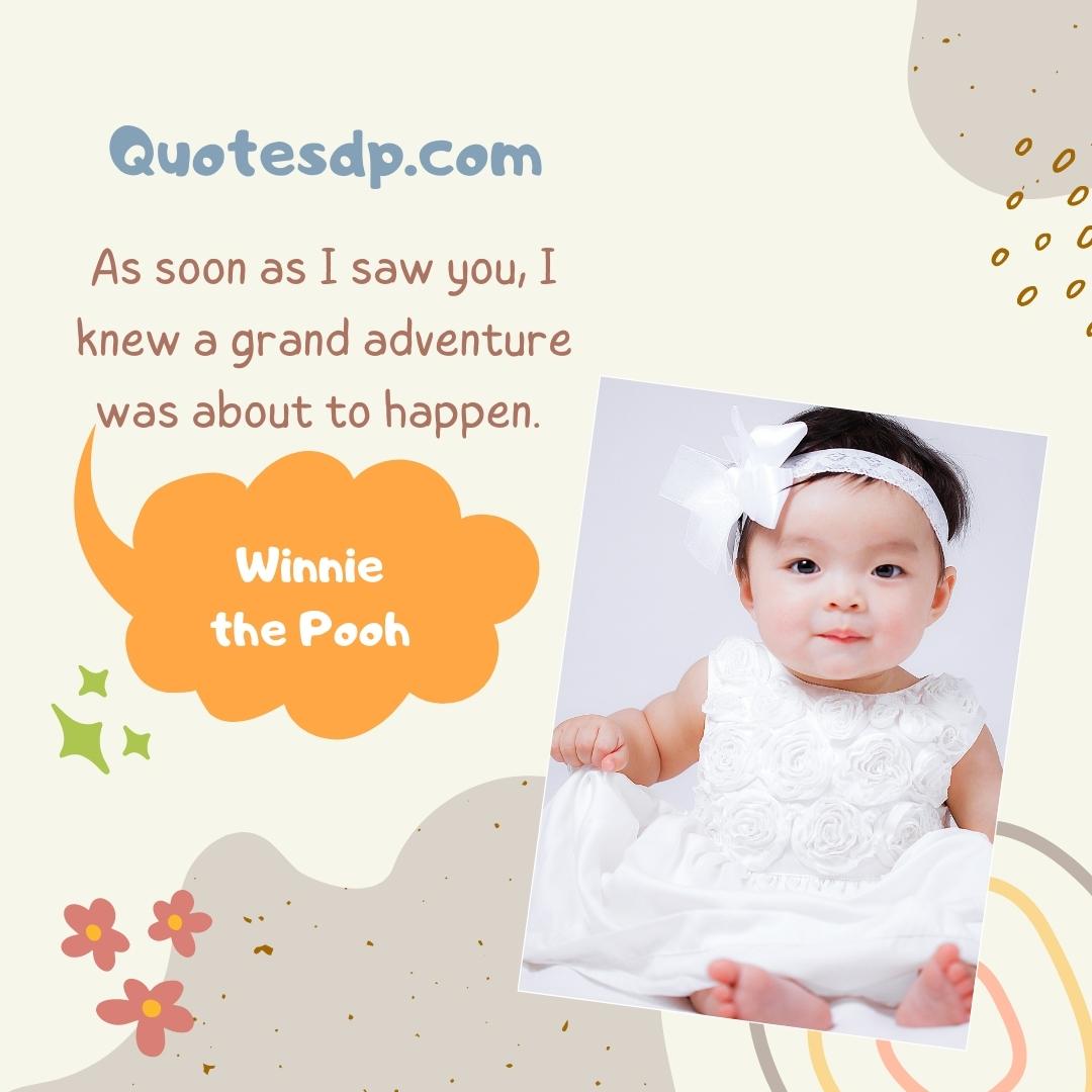 Winnie the Pooh new baby quotes