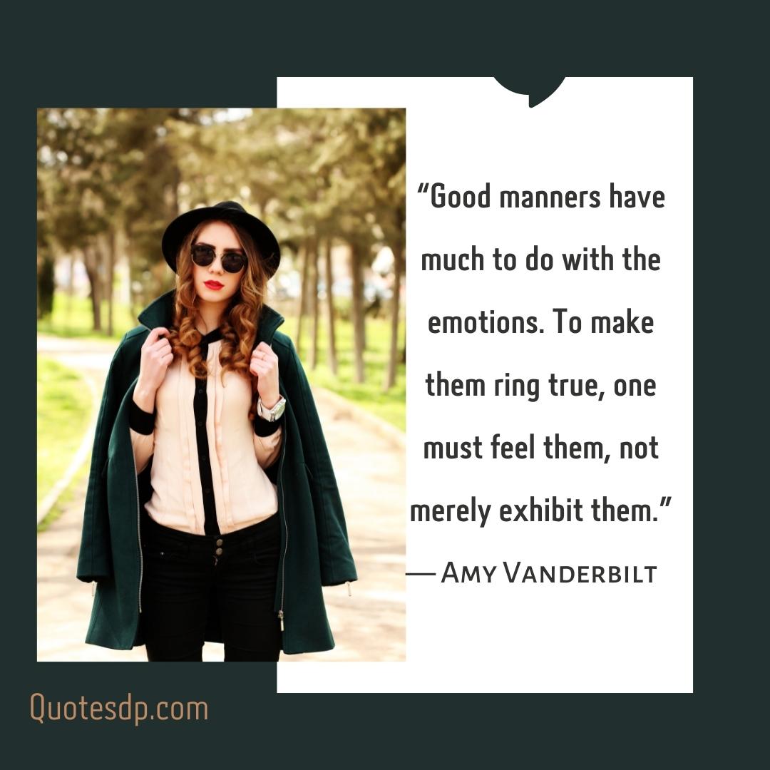 emotional quotes about life Amy Vanderbilt