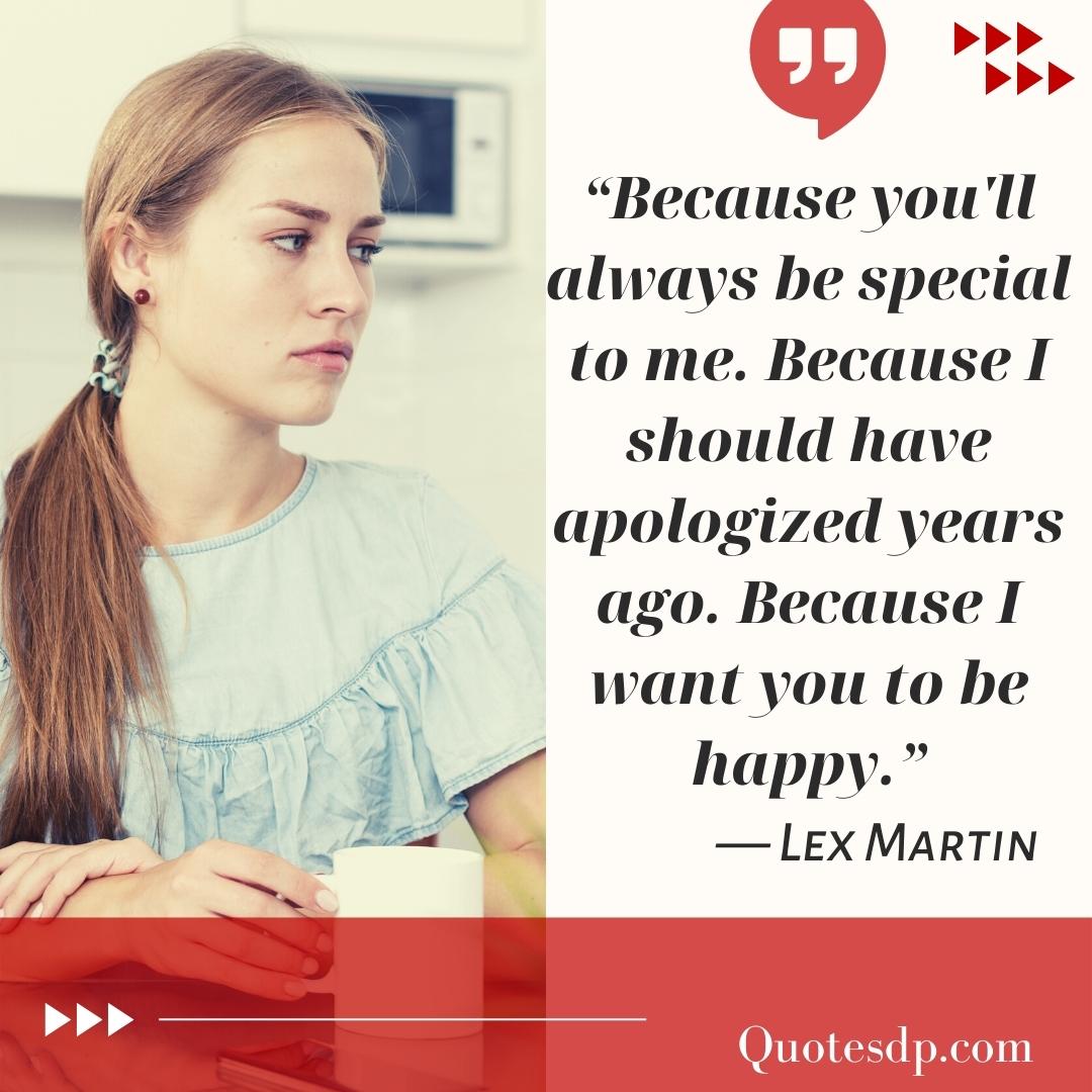 Lex Martin apology quotes