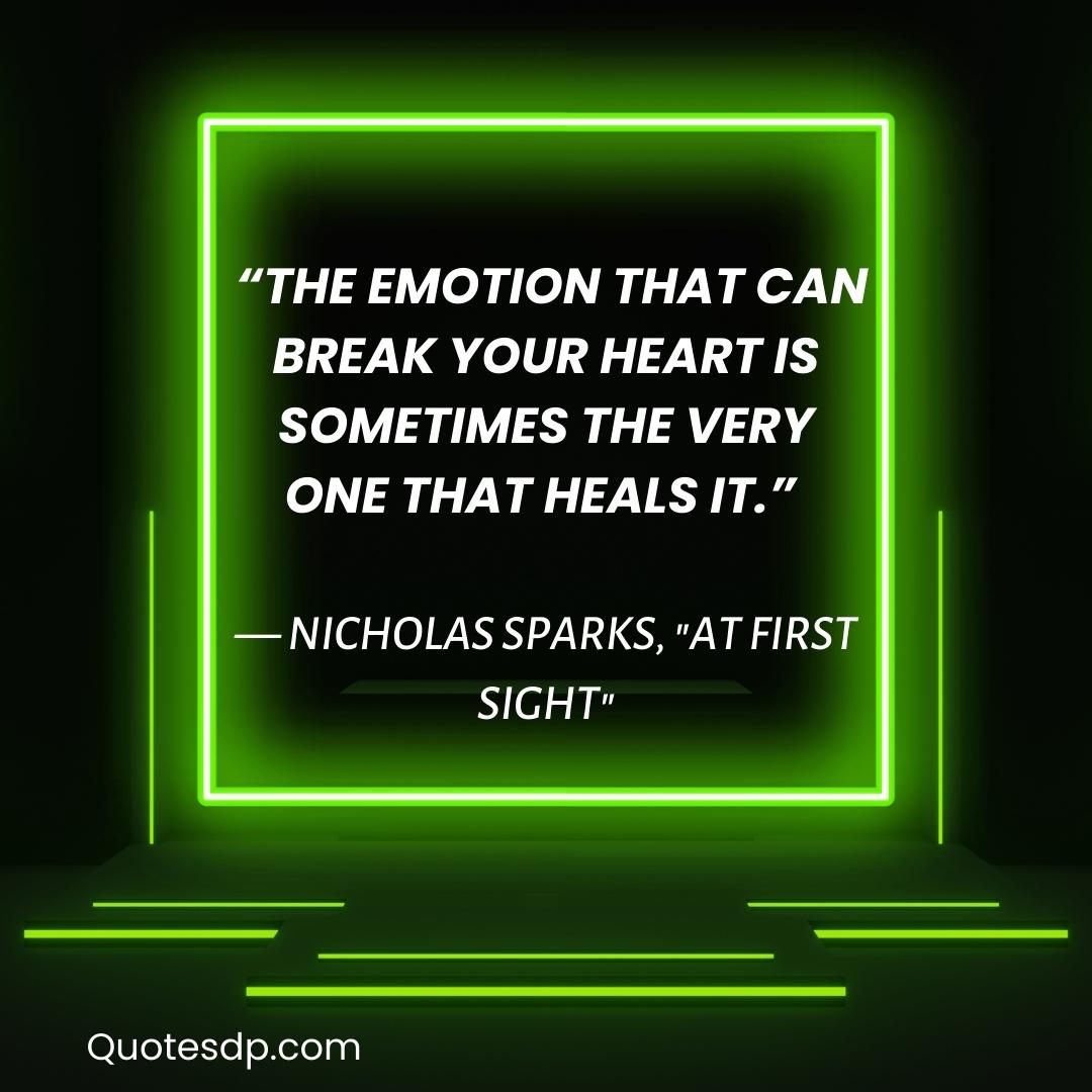 Nicholas Sparks emotional quotes