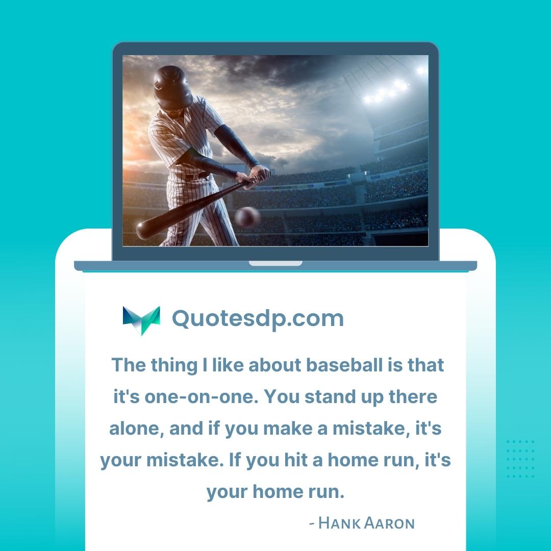 quotes about alone Hank Aaron