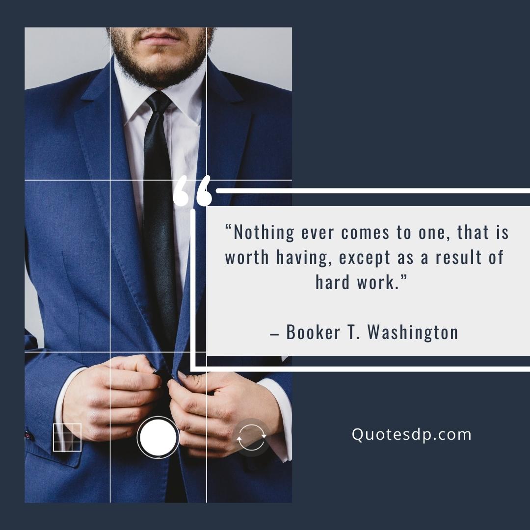 Booker T. Washington Labor Day Quotes