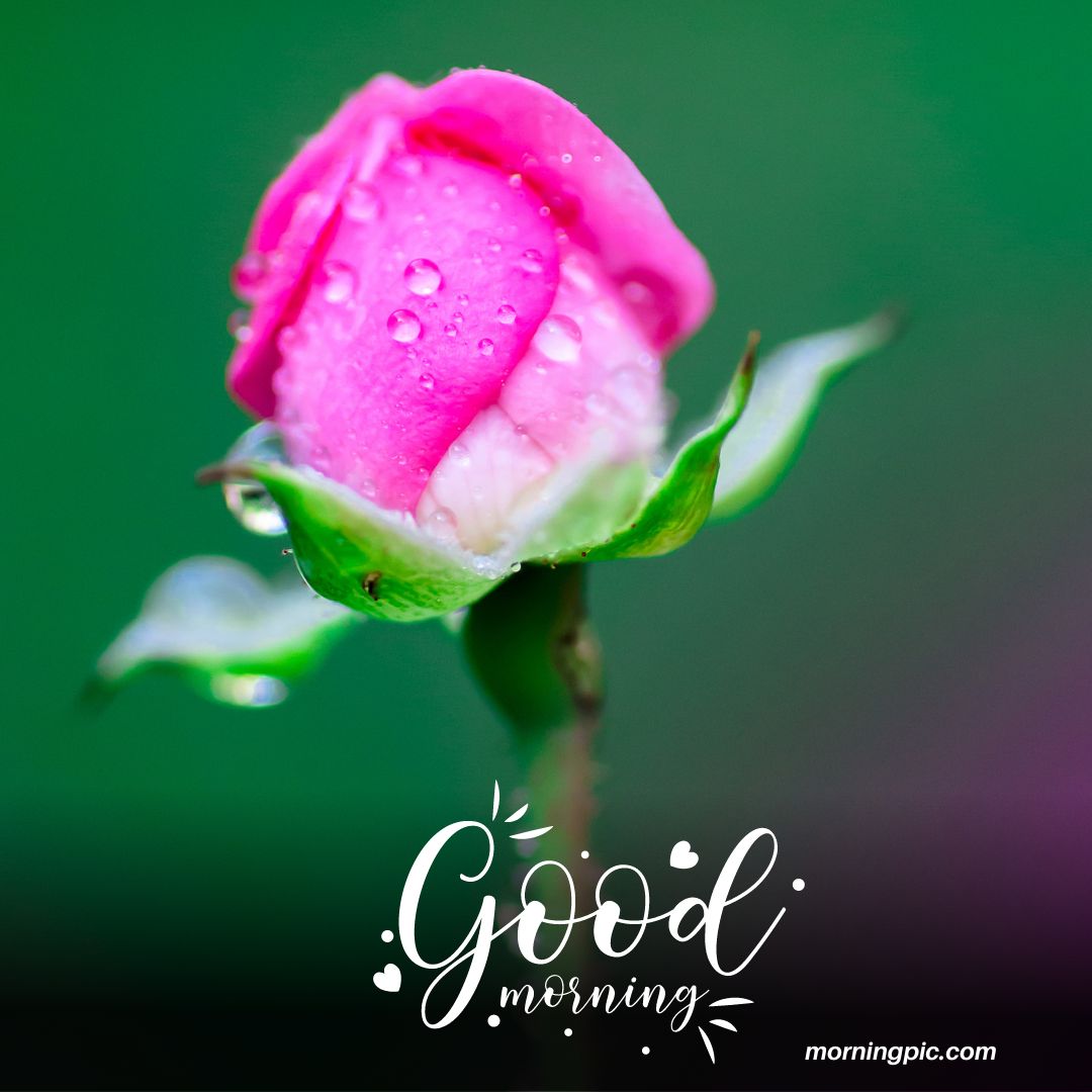 good morning images with rose flowers