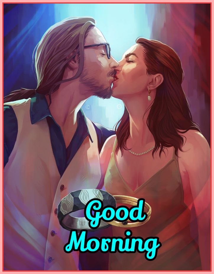 good morning kiss image