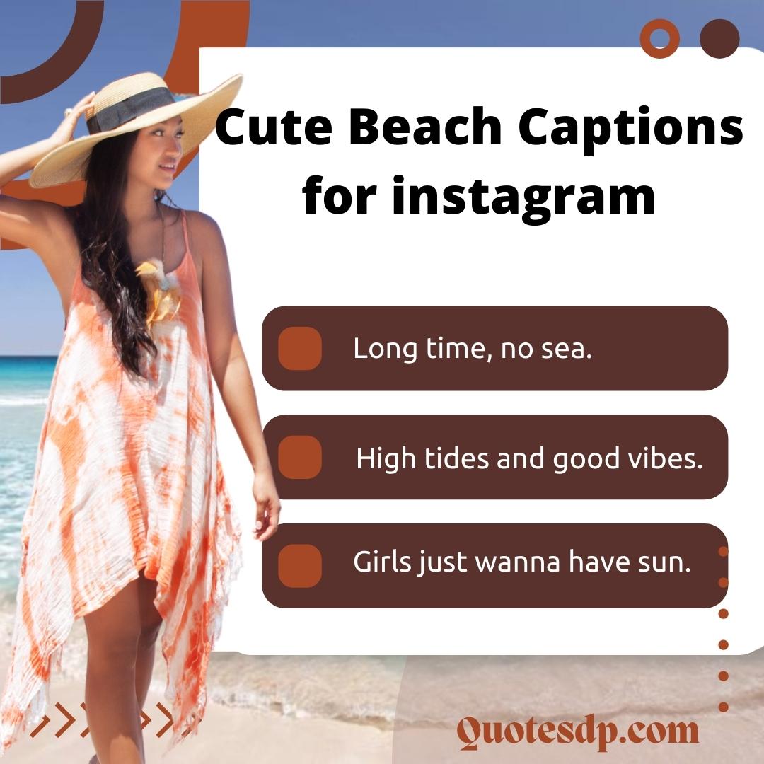 Cute Beach Captions for instagram