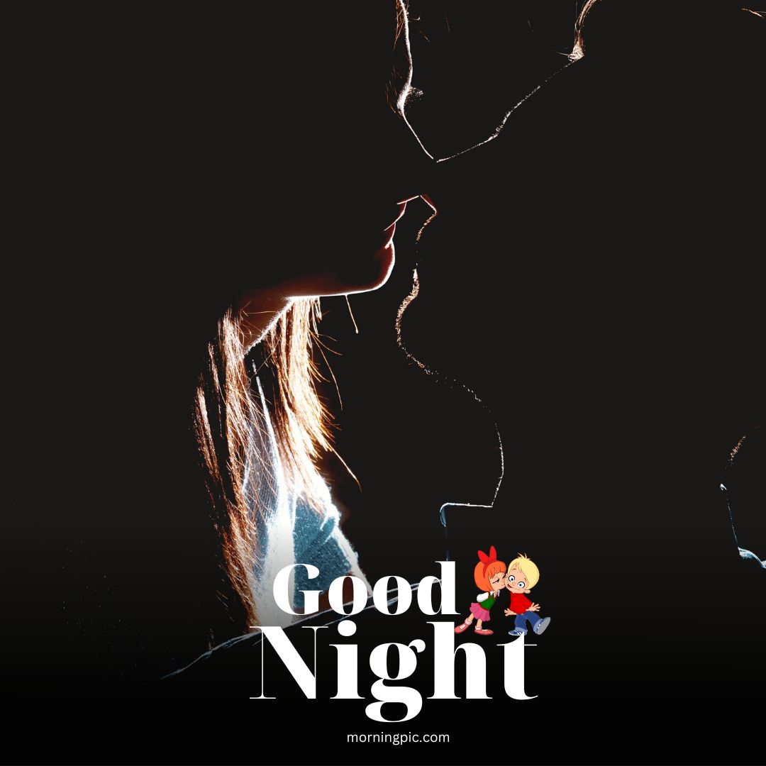 good night kiss images