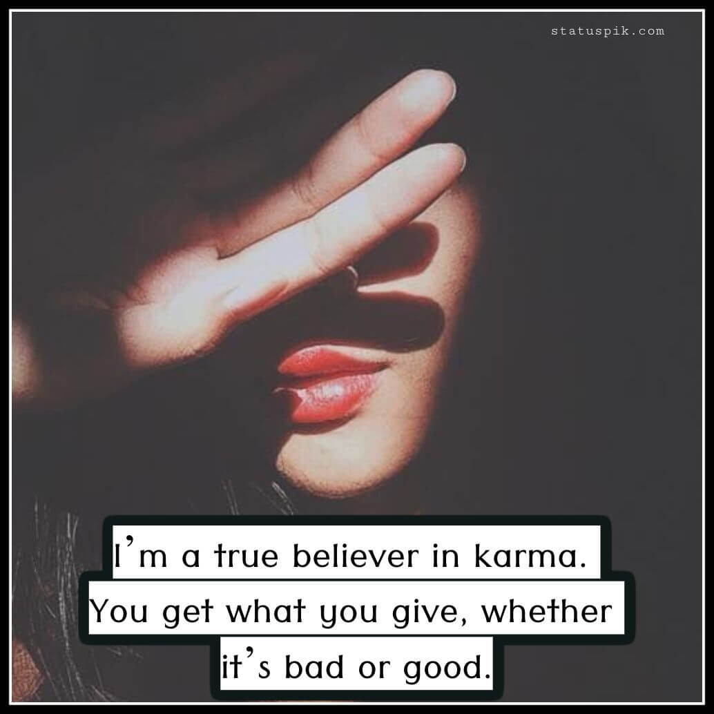 karma believer quotes