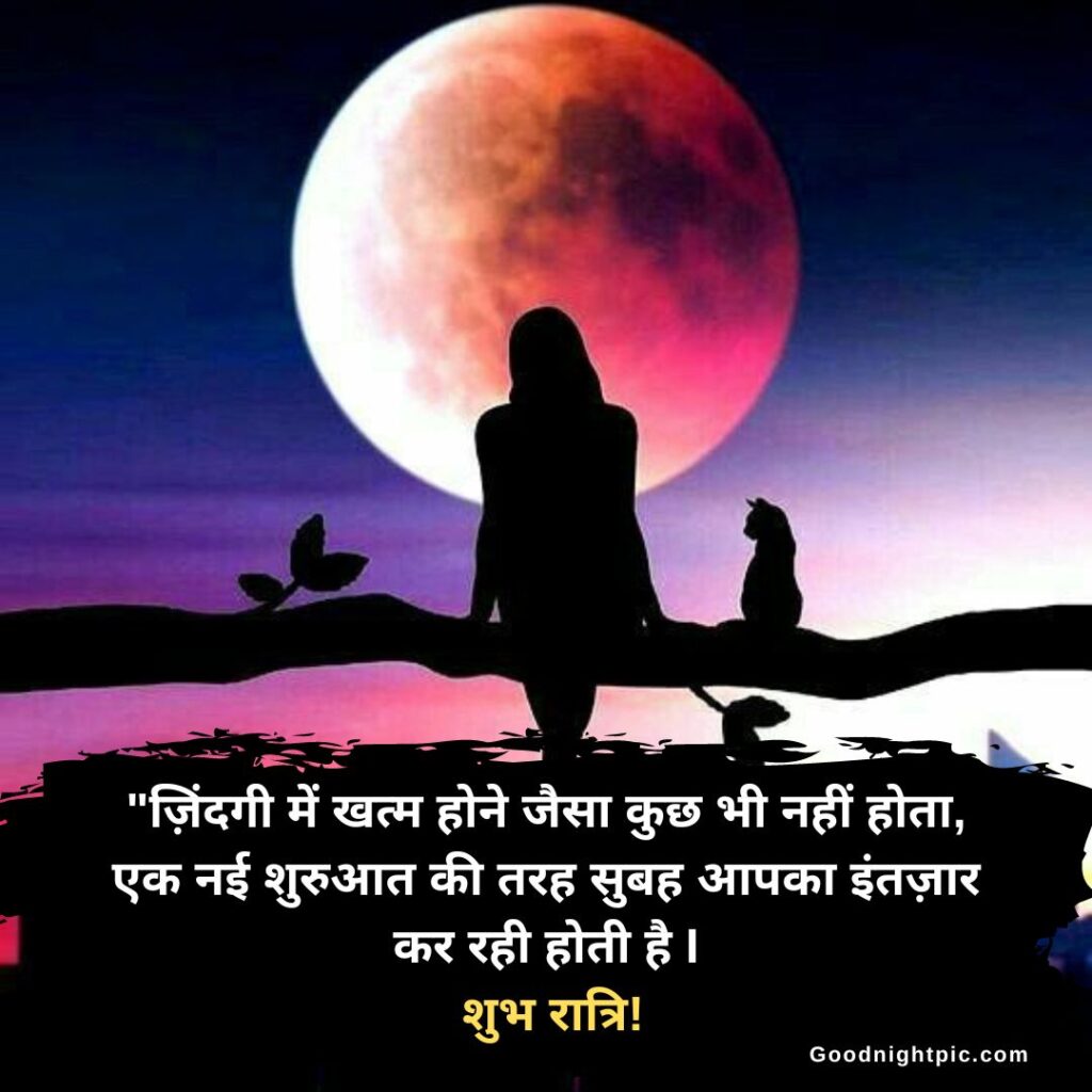 good night quotes in hindi with images