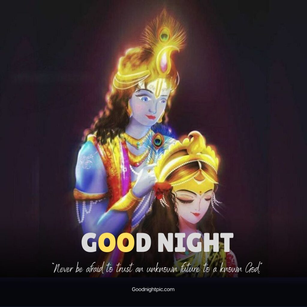 radha krishna good night images