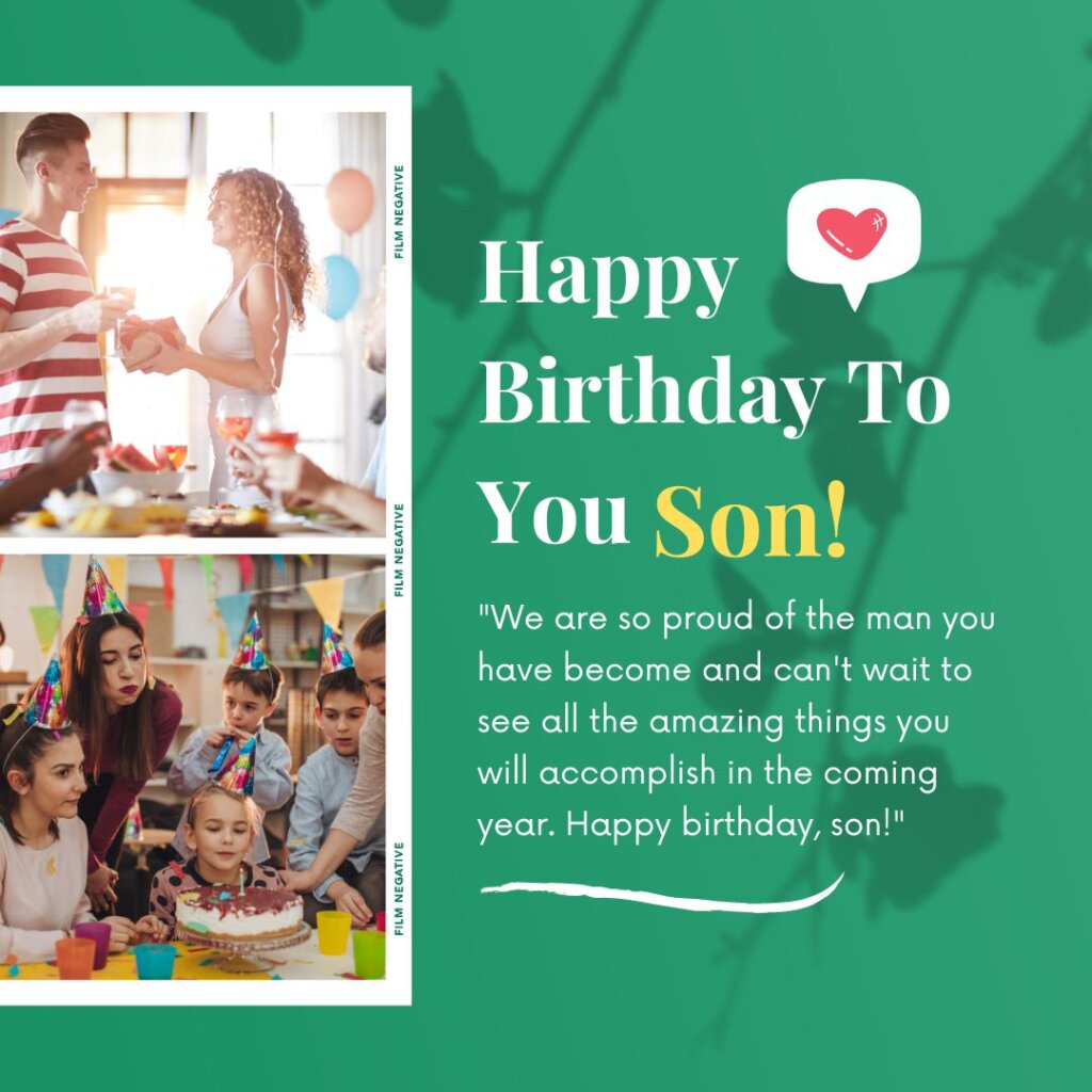 Heartfelt birthday wishes for son