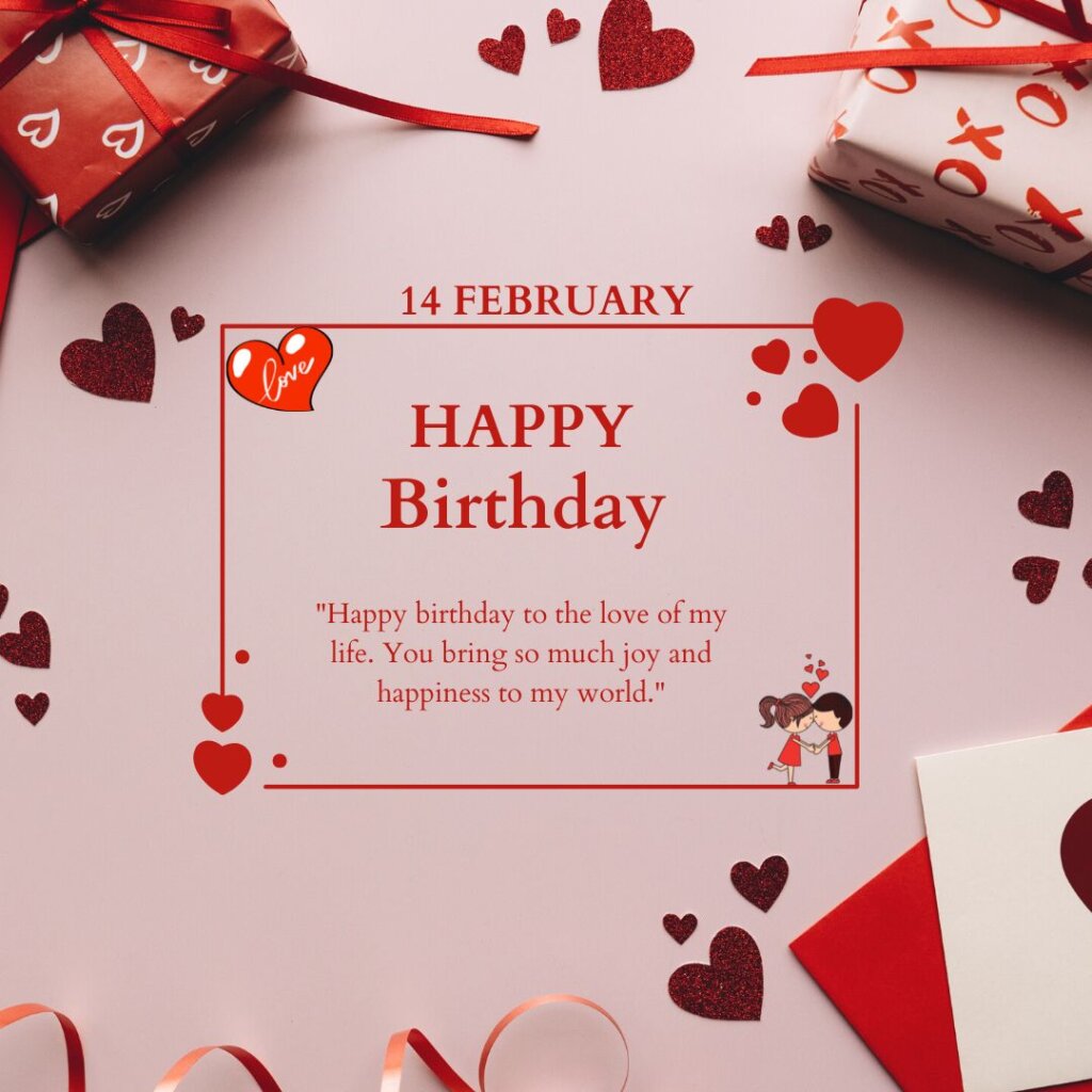 Two line birthday wishes for love