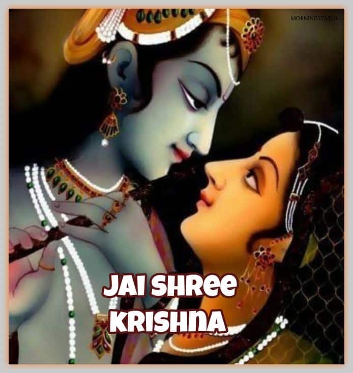 radha krishna good morning images