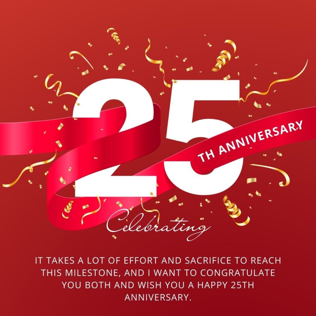 happy 25th anniversary wishes
