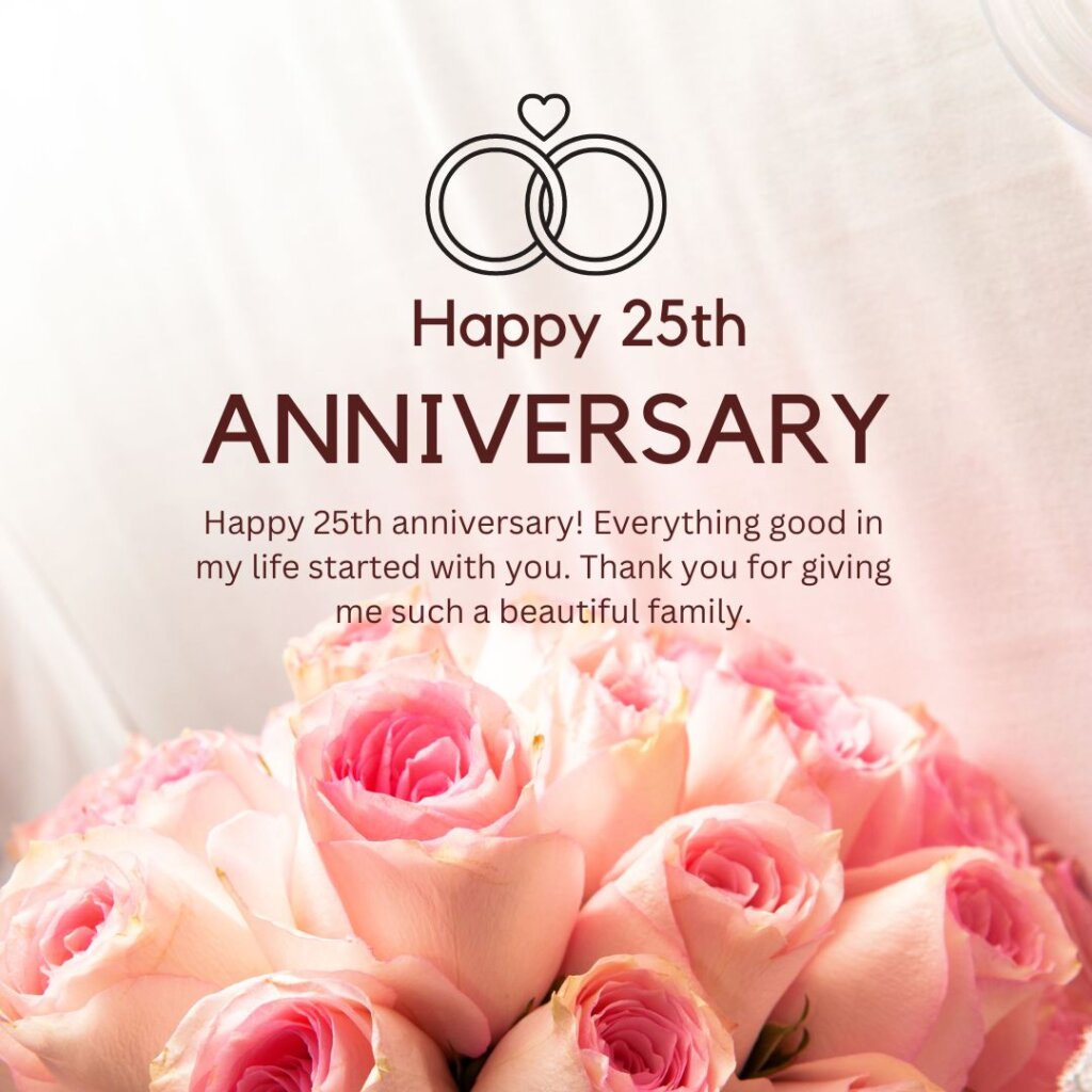 25th Anniversary Wishes For Wife