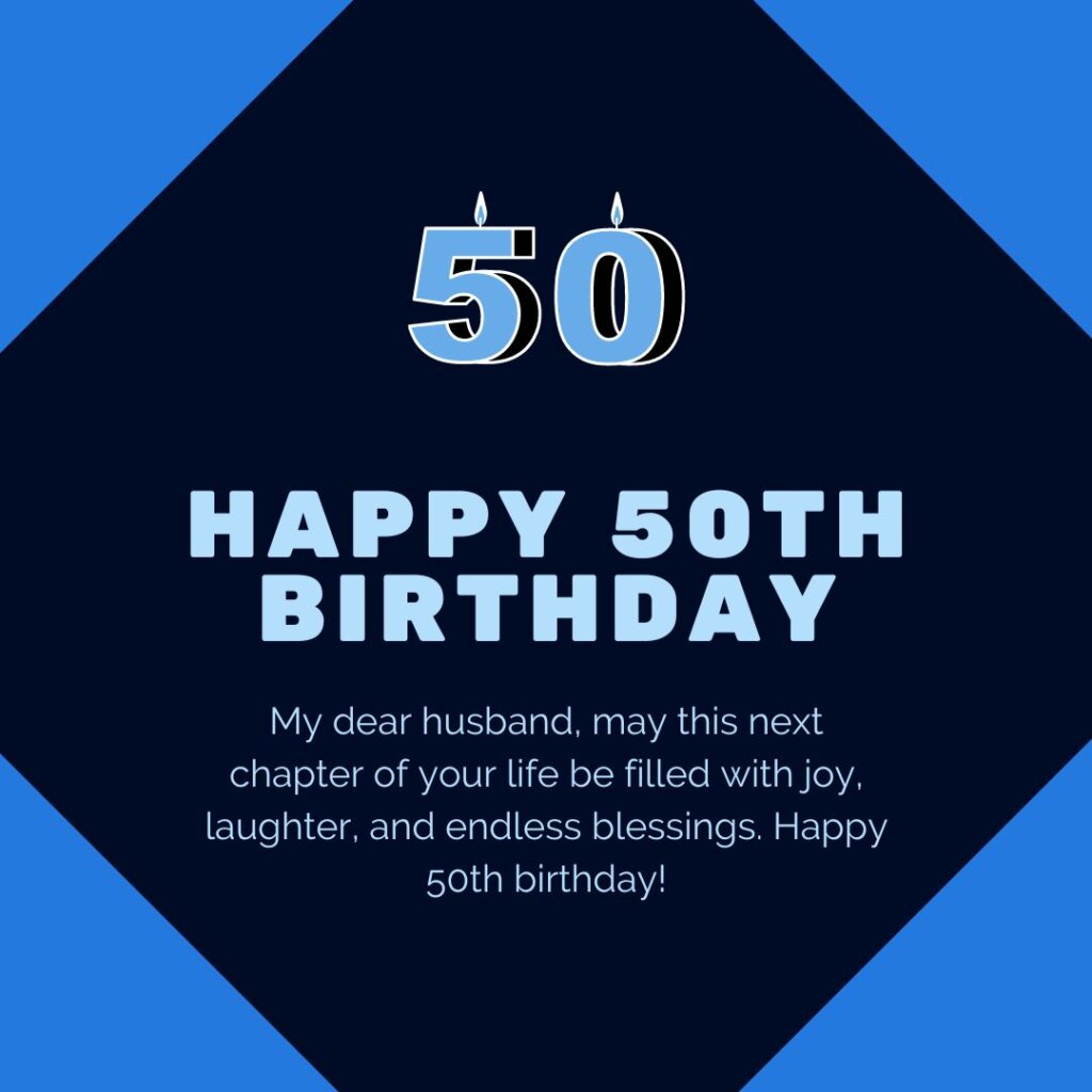 50th Birthday Wishes for Husband