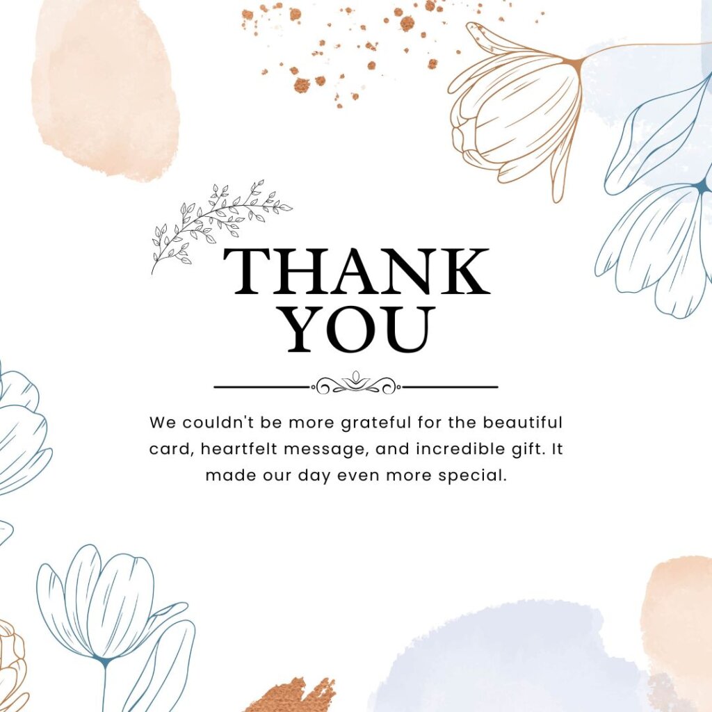 Thank You Message for Anniversary Gift