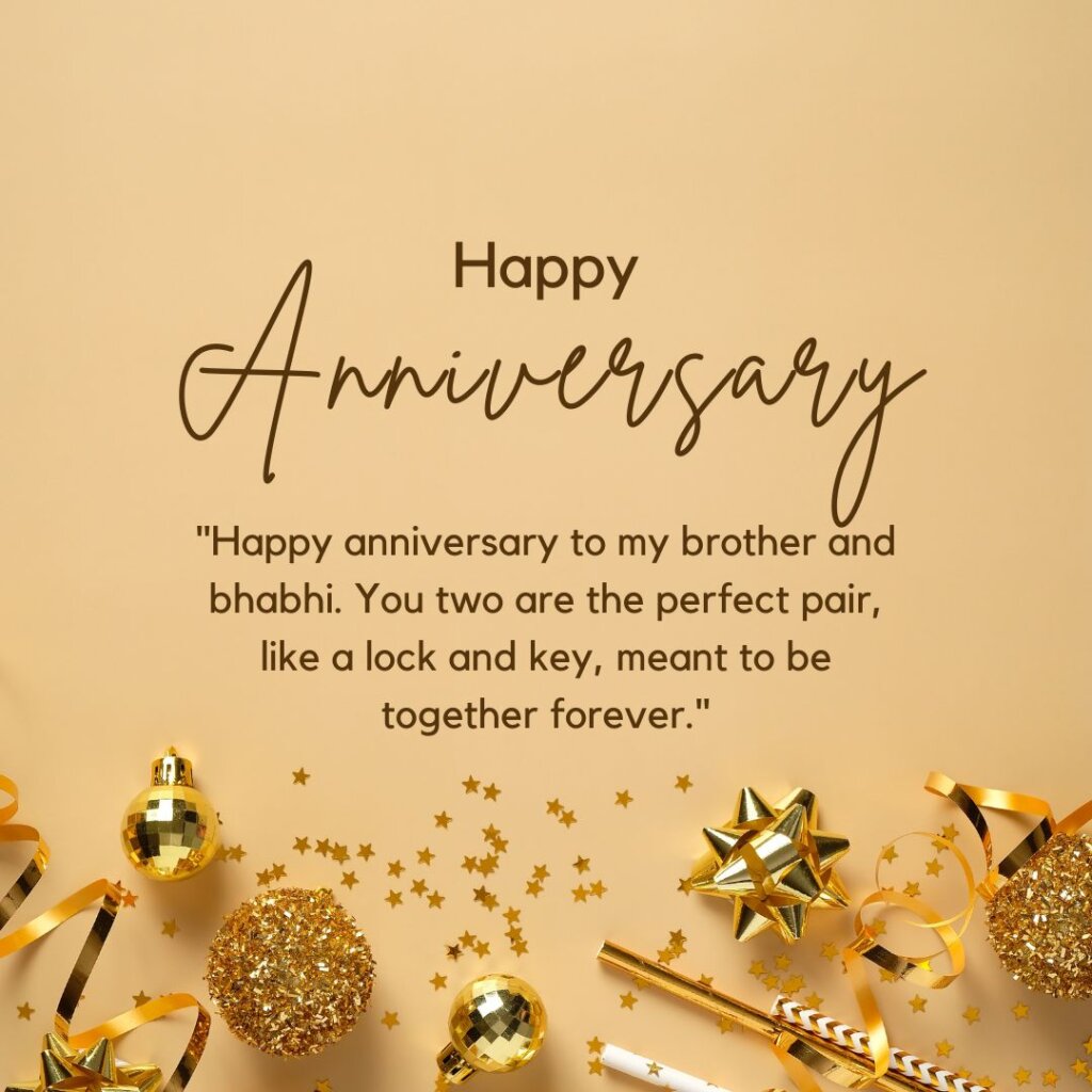 anniversary wishes for brother and bhabhi