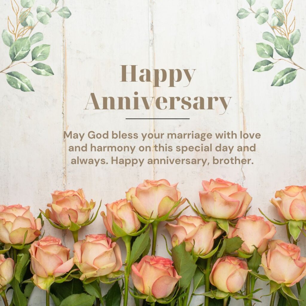 wedding anniversary wishes for brother and bhabhi