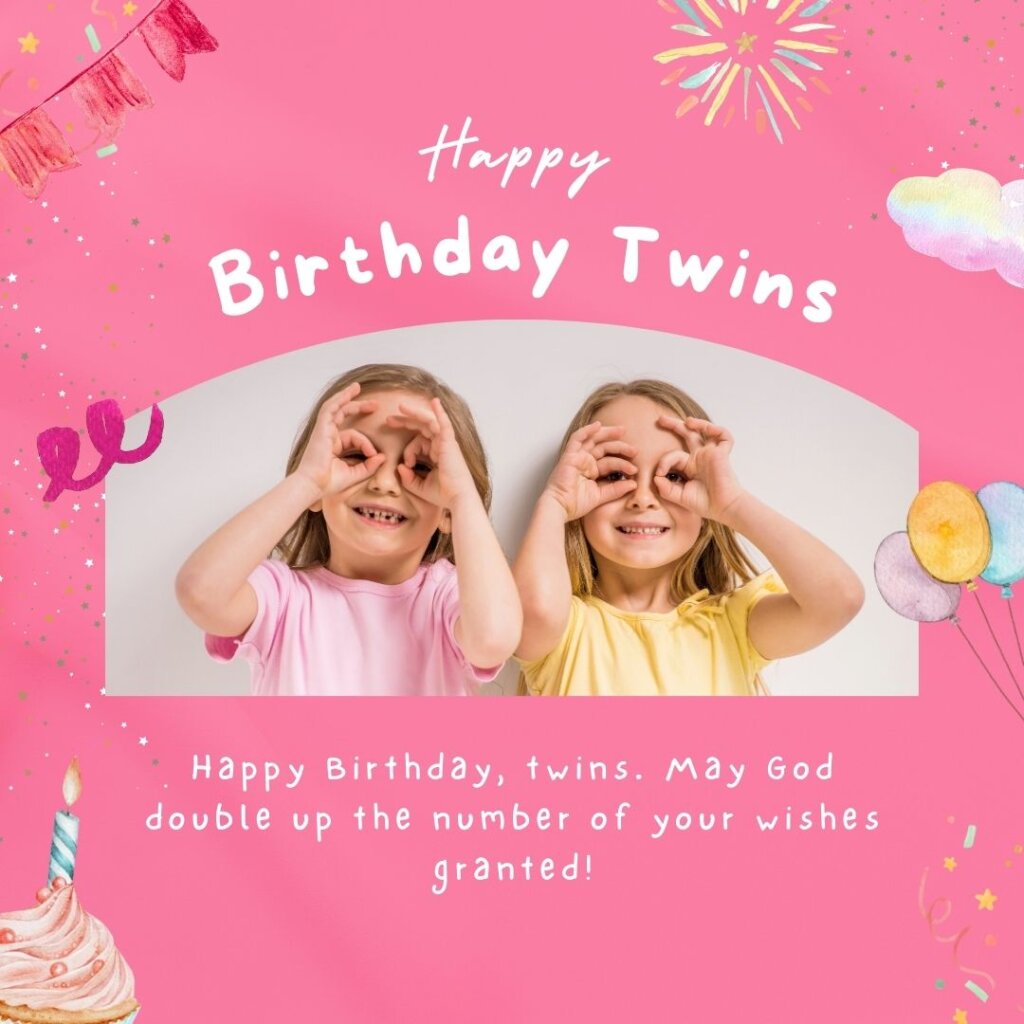 Birthday wishes for twins images