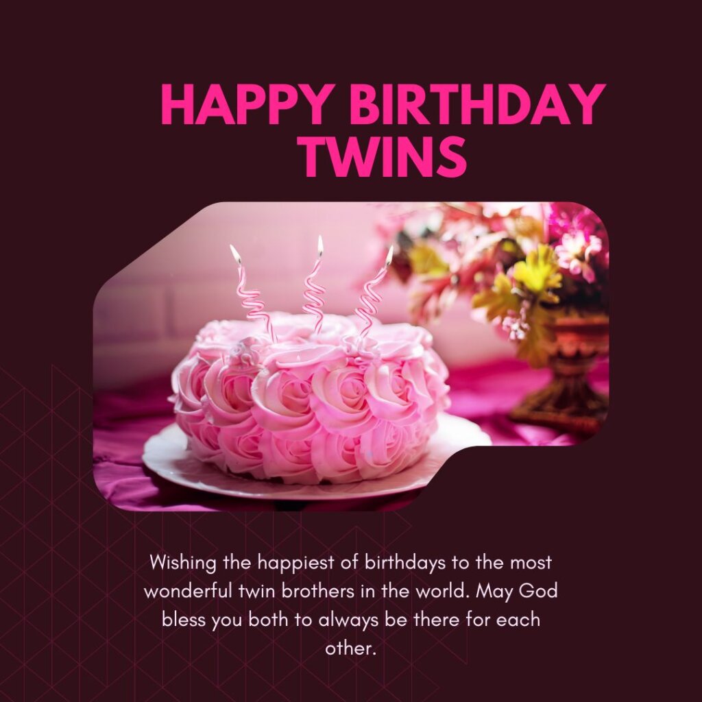 Happy Birthday for Twin Boys