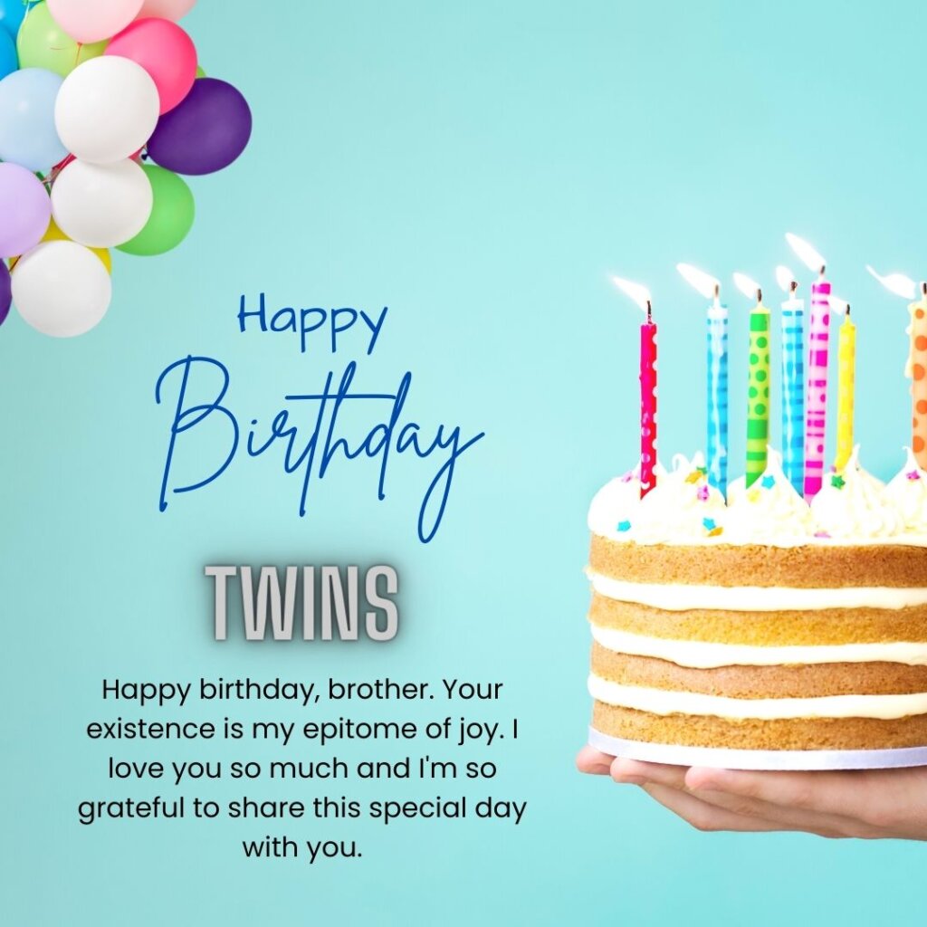 Birthday wishes for twins brother