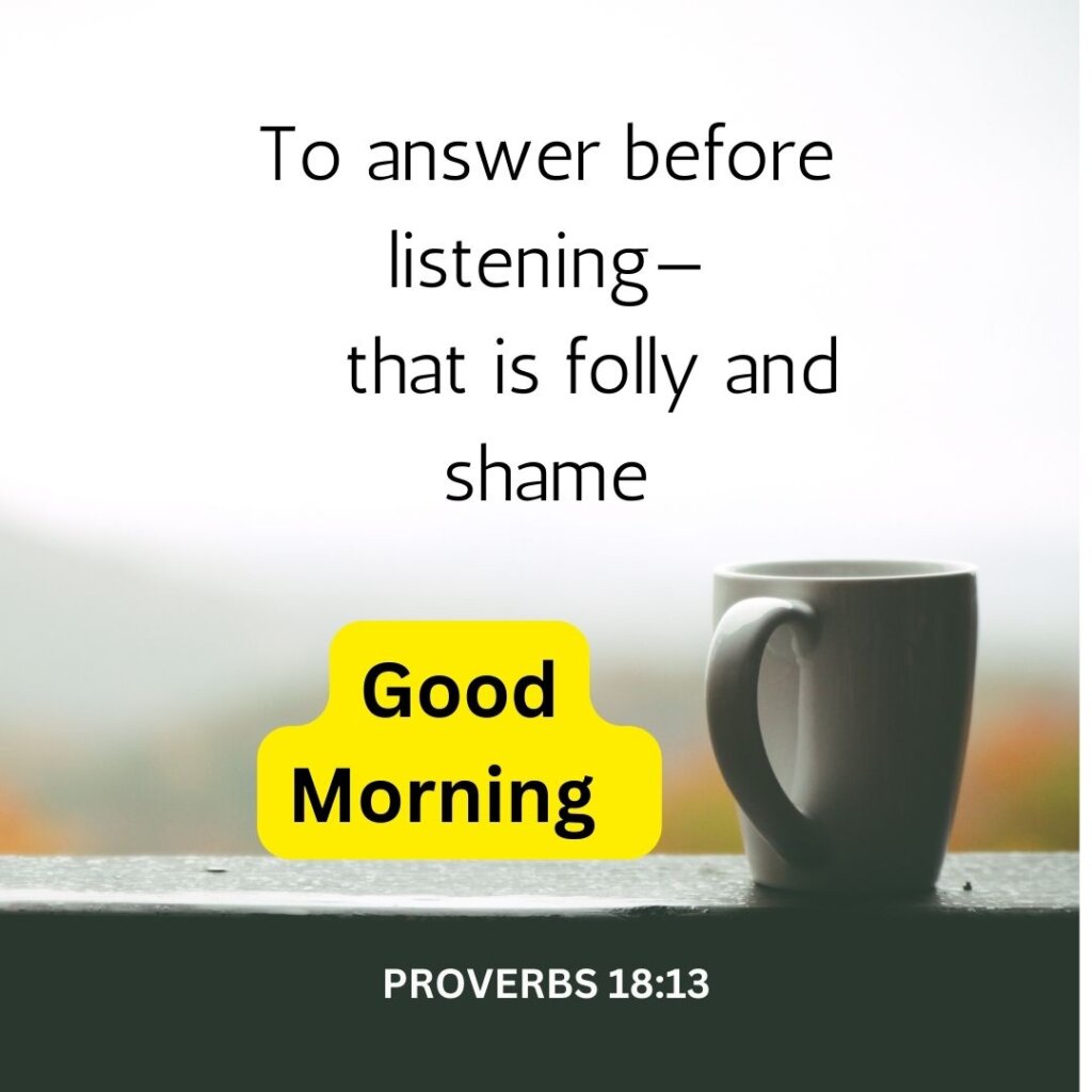 Blessing Good Morning Bible Verses