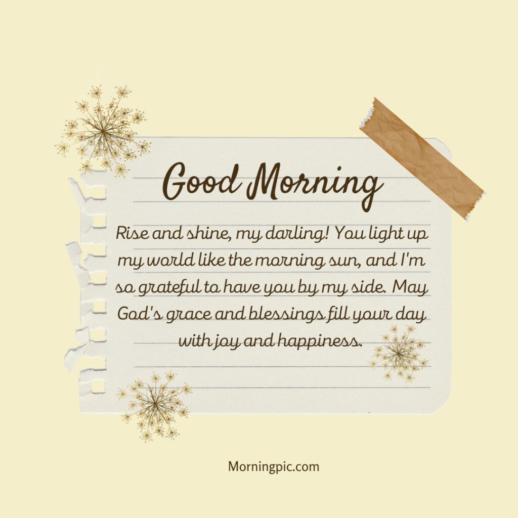Good Morning Prayer for My Love