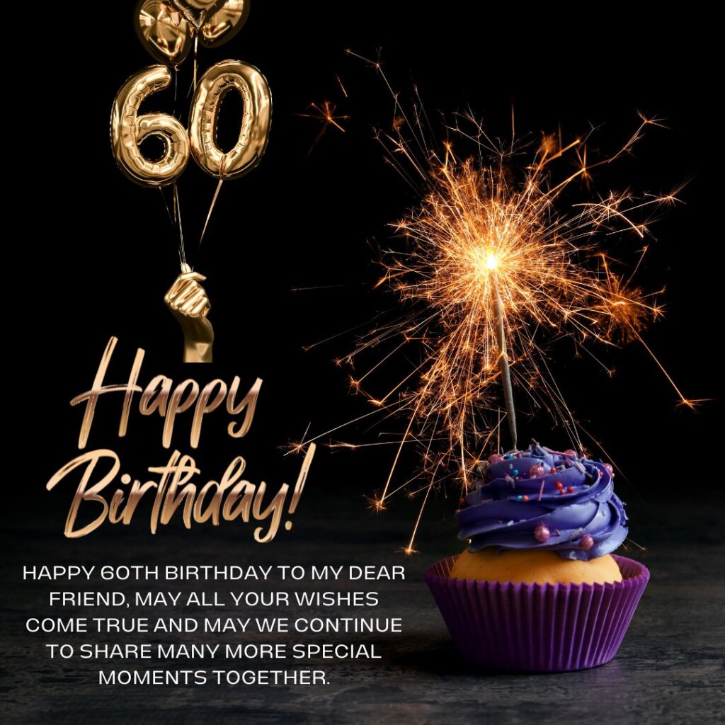 60th Birthday Wishes for Friend