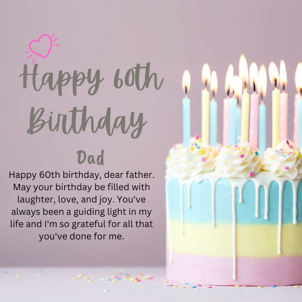 60th Birthday Wishes for Dad