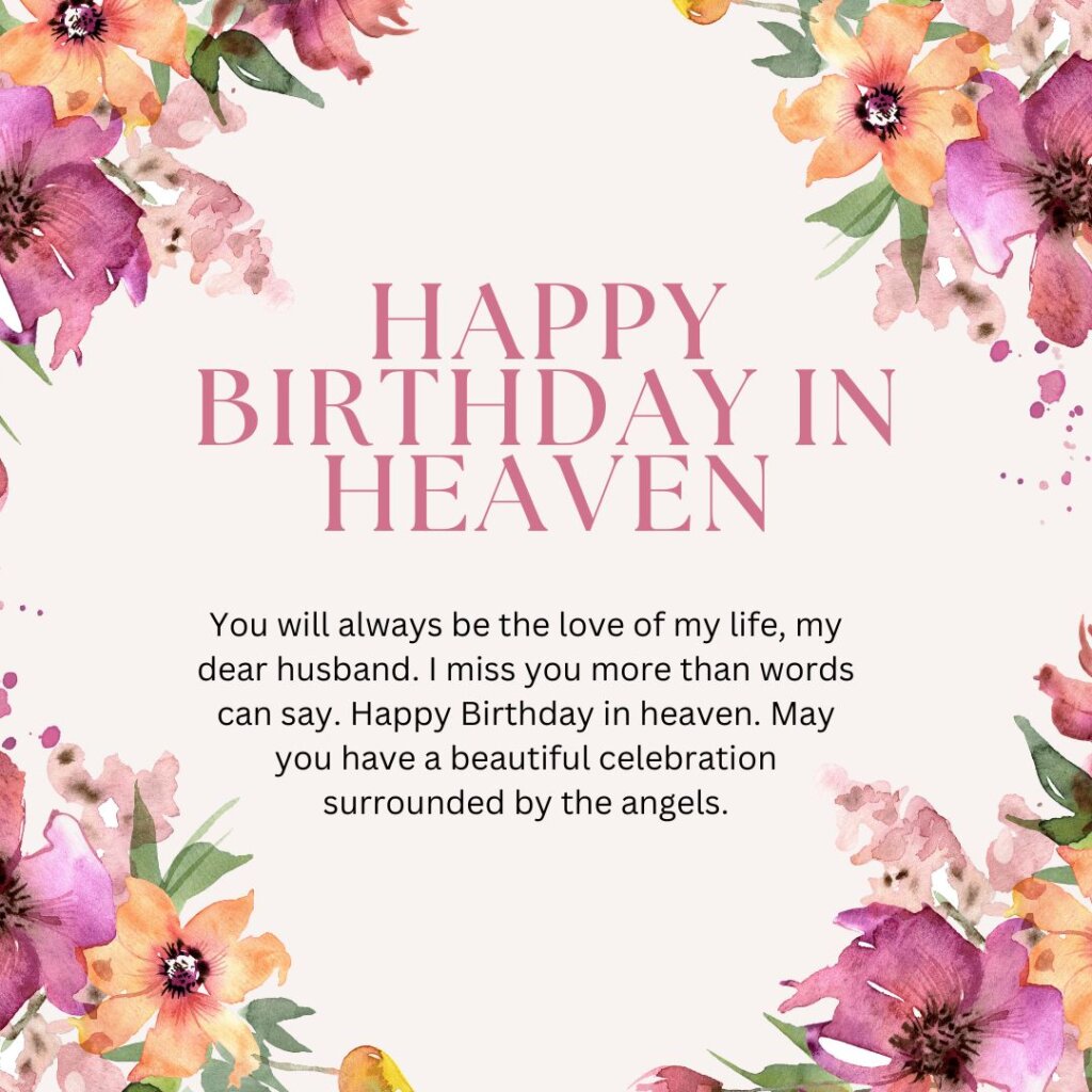 Heavenly Birthday wishes For Husband