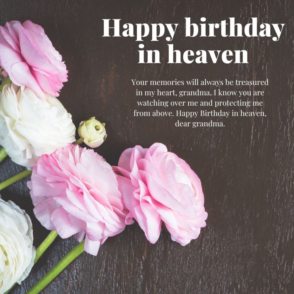 Happy Birthday in Heaven Wishes for Grandma