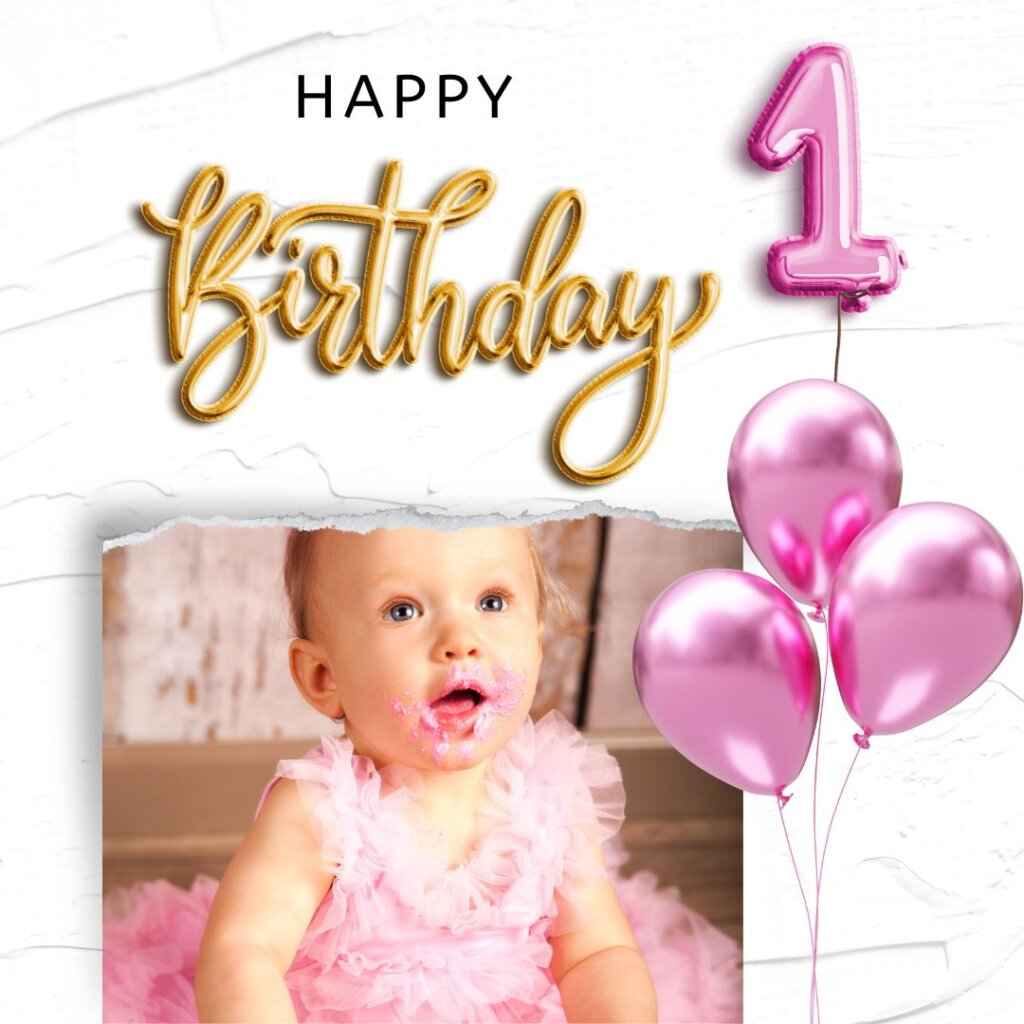 First birthday wishes for baby girl
