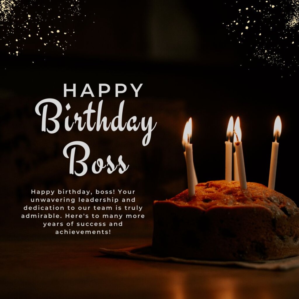 Heart Touching Birthday wishes for Boss