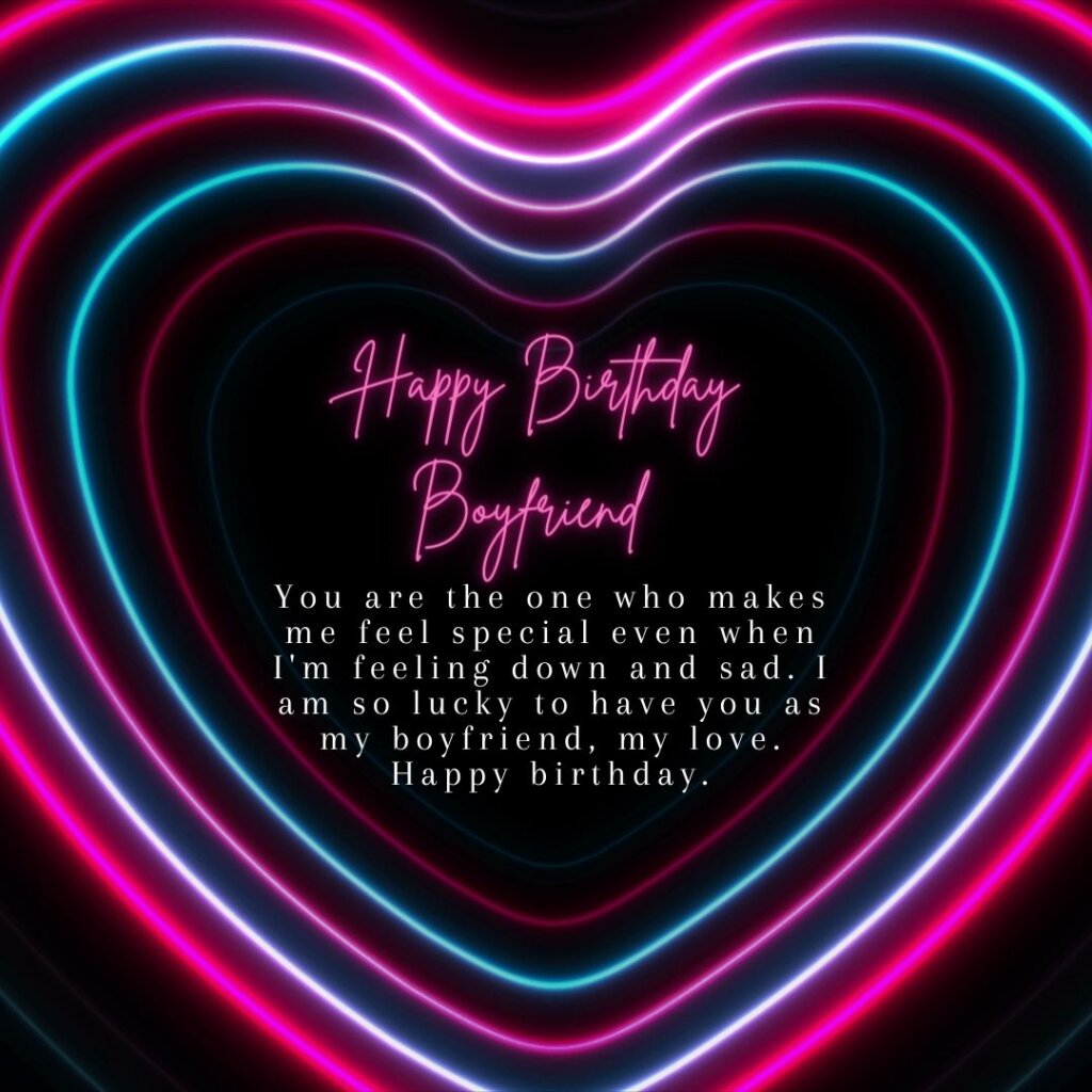 Emotional Birthday wishes for boyfriend
