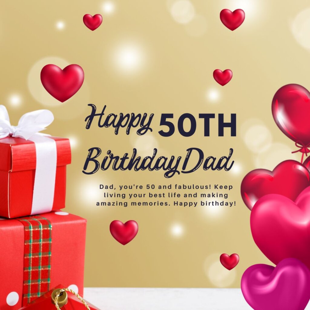 50th Birthday Wishes for Dad