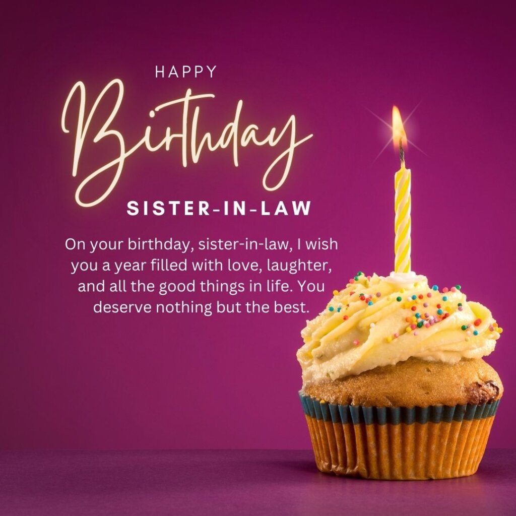 Happy birthday wishes for sister in law