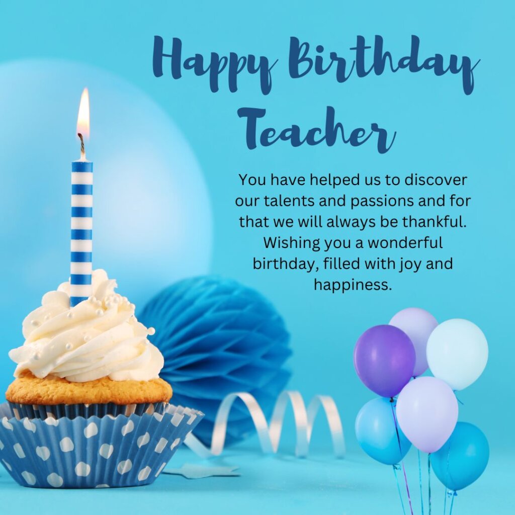Happy birthday wishes for teacher
