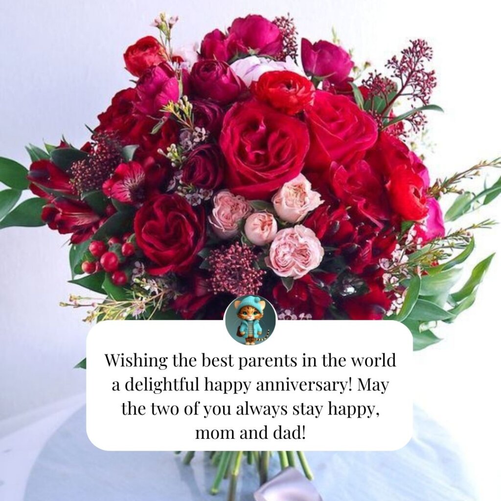 Wedding Anniversary Wishes for Parents from Son