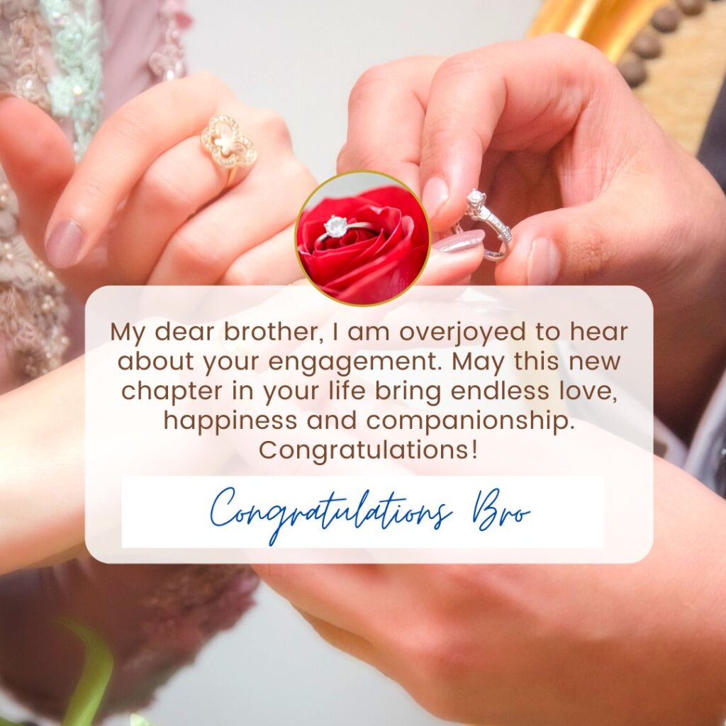 Engagement Wishes for Brother