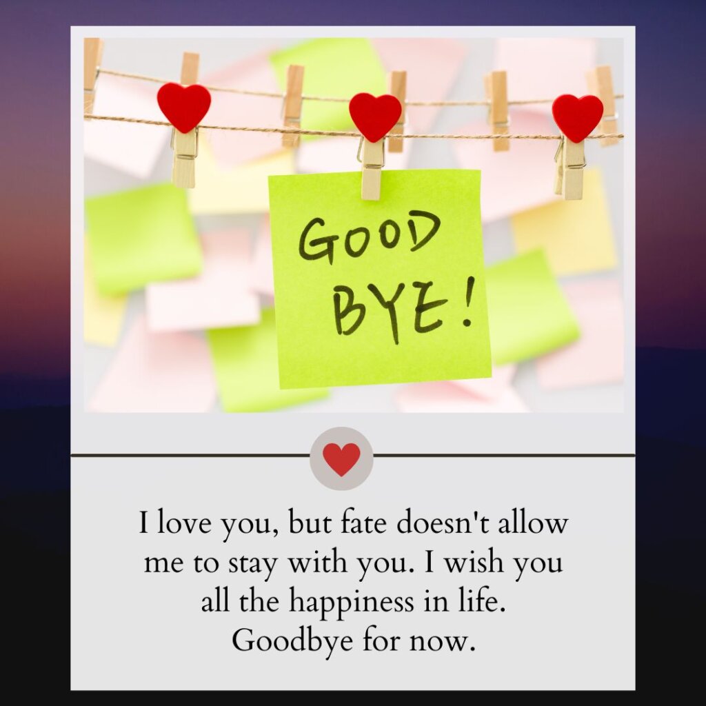 Goodbye Messages for Boyfriend
