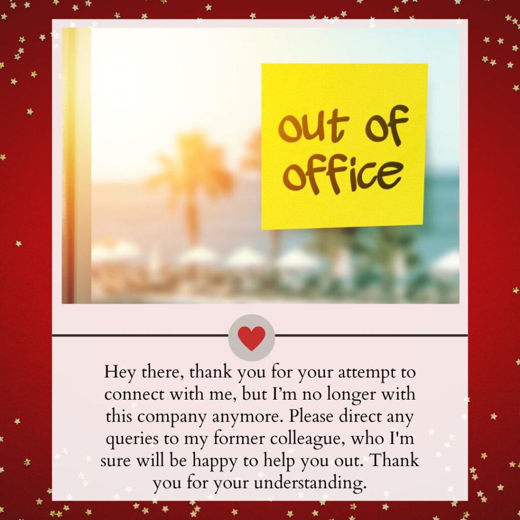 Out of Office Message