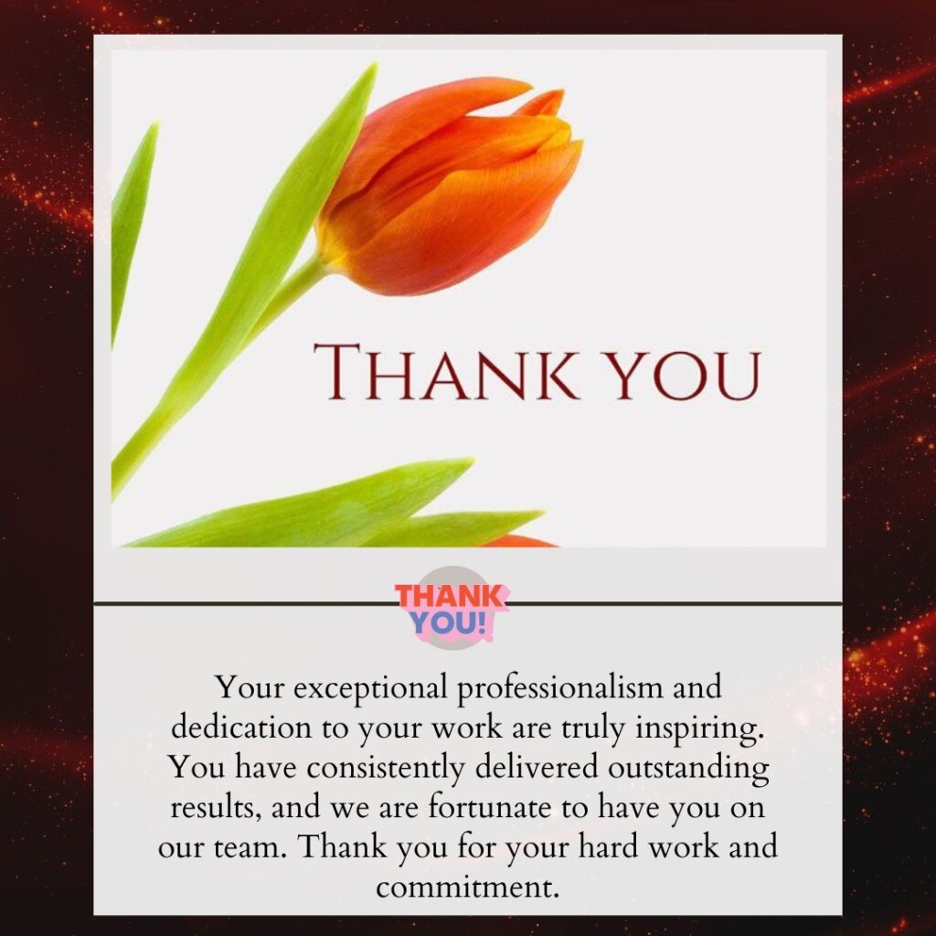 Thank You Messages for Employees